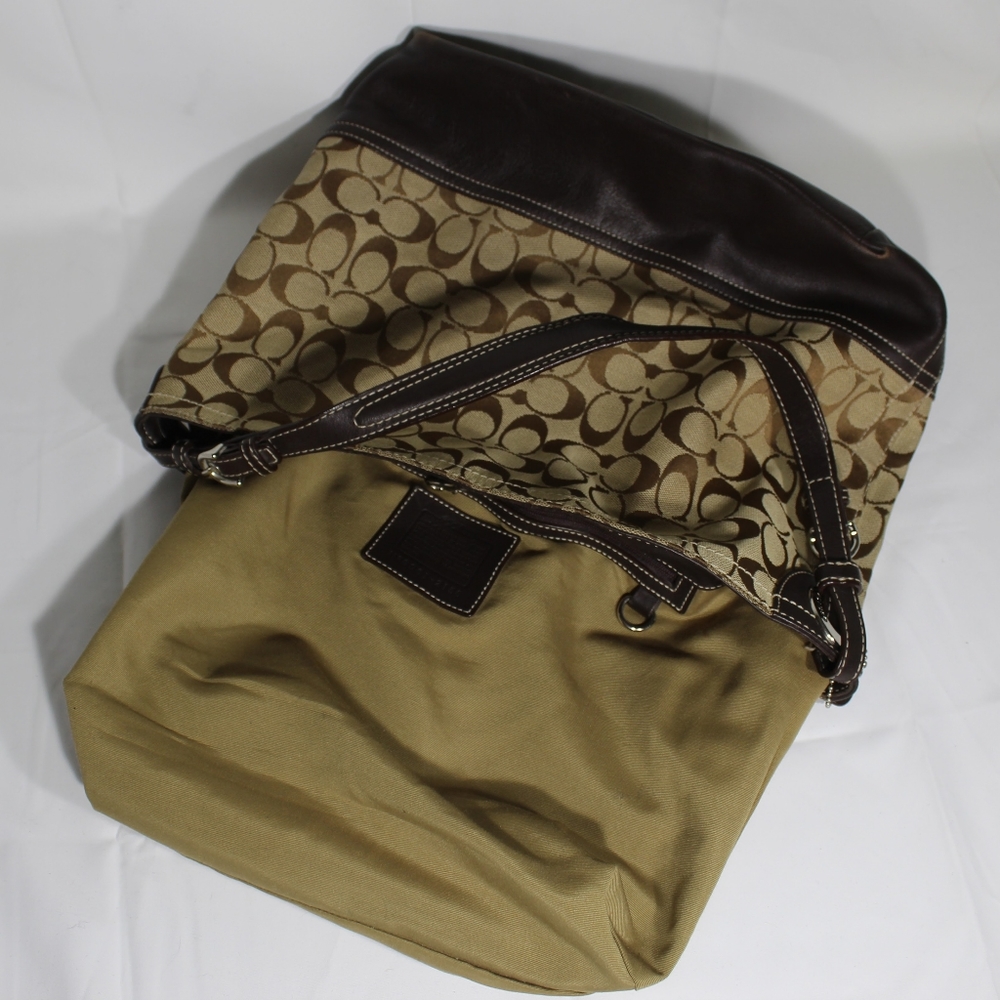 Coach jacquard/leather #2156 & Coach "Samantha" sunglasses. EUC! - Picture 6 of 14